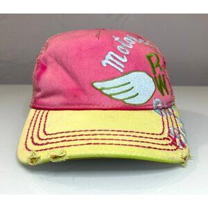 VTG True Religion Baseball Hat Distressed Cap StrapBack Y2K